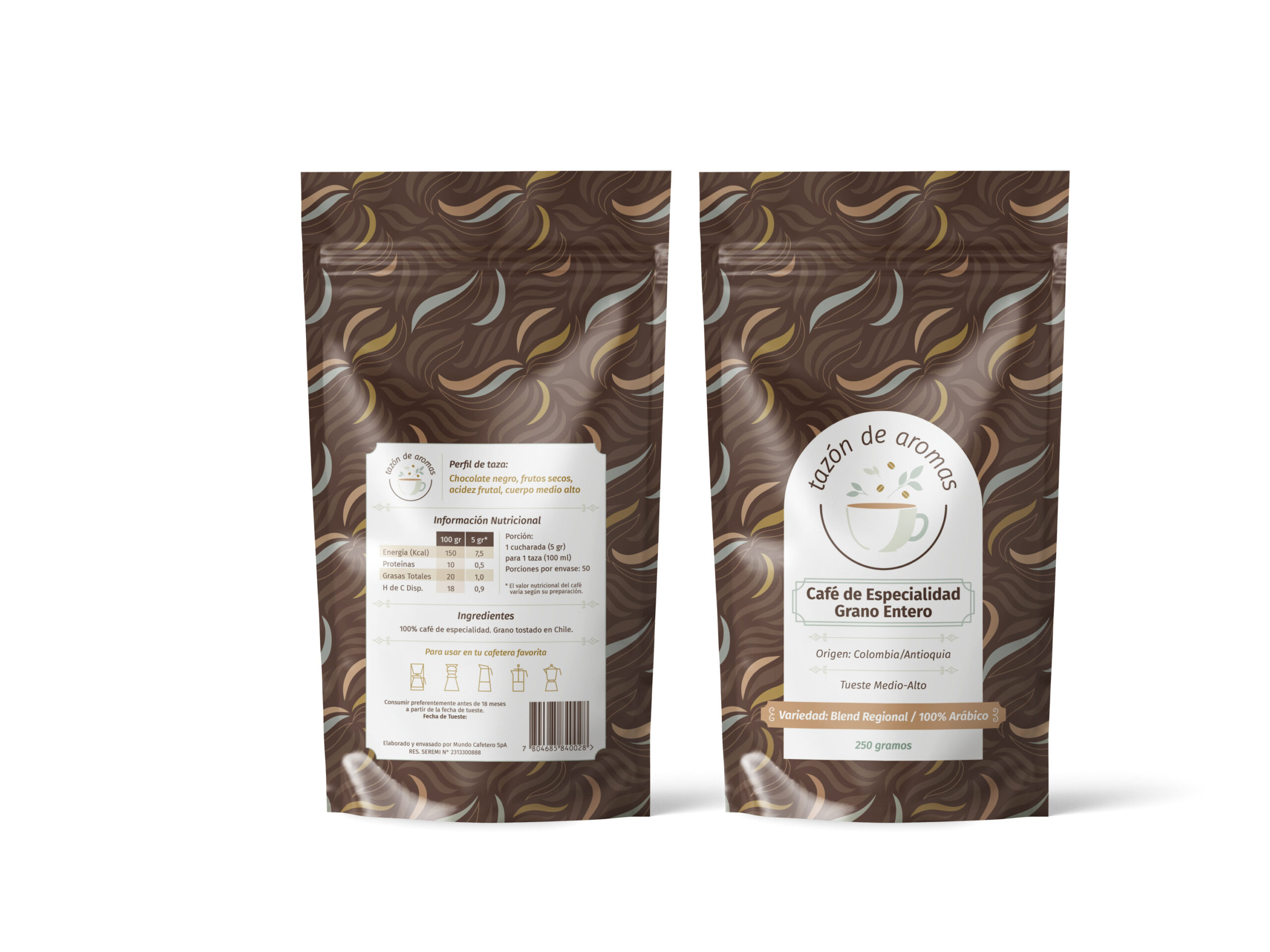 Doypack 250g Grano Entero